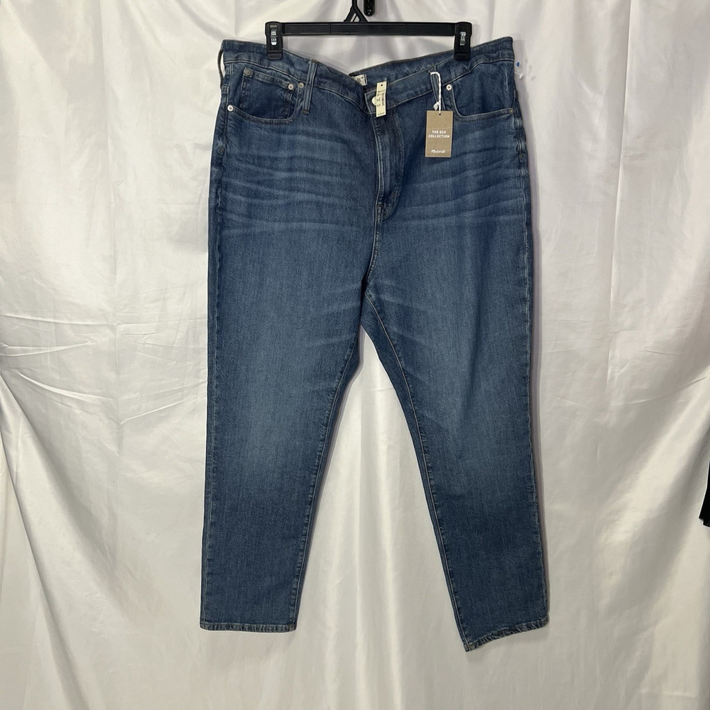 Madewell The High-Rise Slim Boyjean Medium Wash Size W 36 Casual Cotton Blend